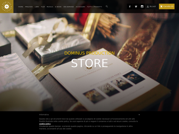 Screenshot dominusproductionstore.com