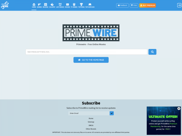 Screenshot ww1.1primewire.com