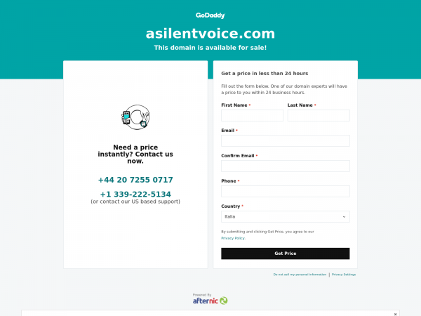 Screenshot asilentvoice.com
