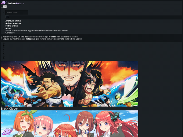 AnimeSaturn - Streaming di Anime in Sub ITA e ITA