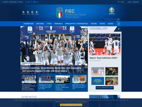 Screenshot figc.it