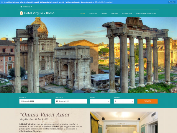 Screenshot hotelvirgilio.it