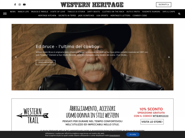 Screenshot westernheritage.it