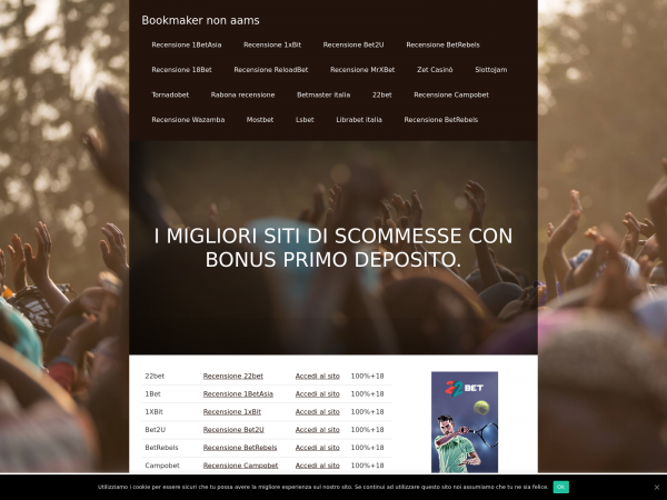 Screenshot sitiscommessestranieri.com