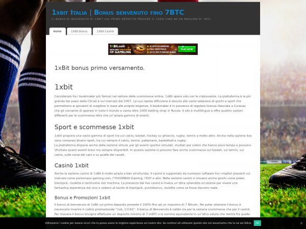 Screenshot 1xbit.bet