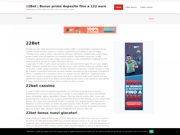 Screenshot 22bet.bet