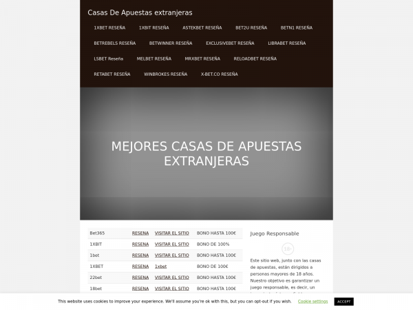 Screenshot casasdeapuestasextranjeras.com