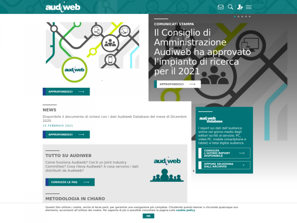 Screenshot audiweb.it