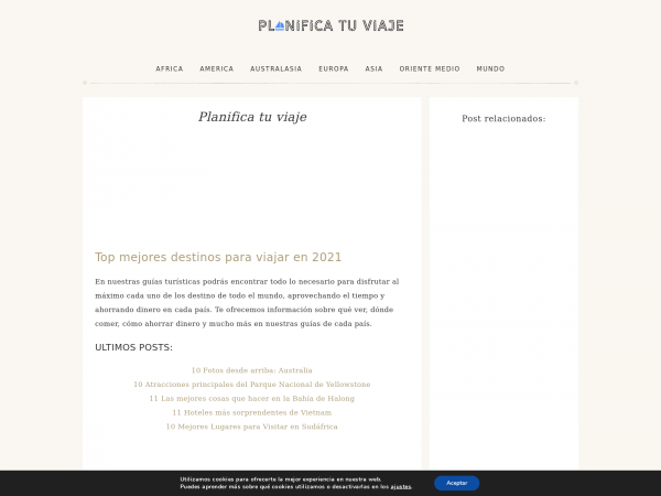 Screenshot planificatuviaje.es