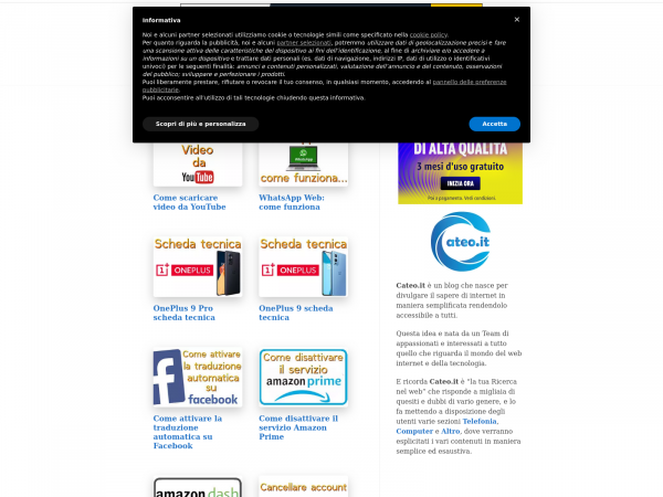 Screenshot cateo.it