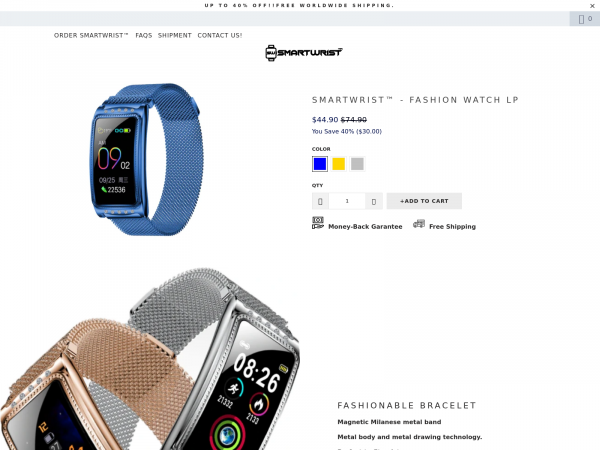 Screenshot smartwrist.org