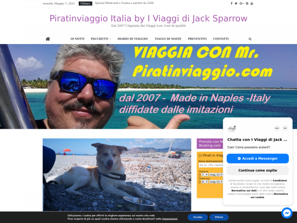 Screenshot piratinviaggio.com