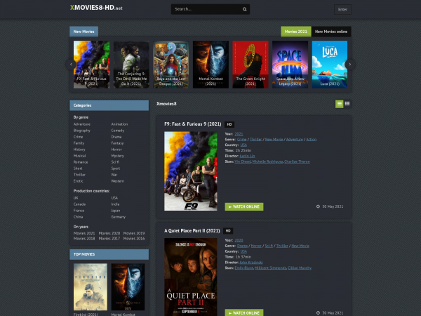 Screenshot xmovies8-hd.net