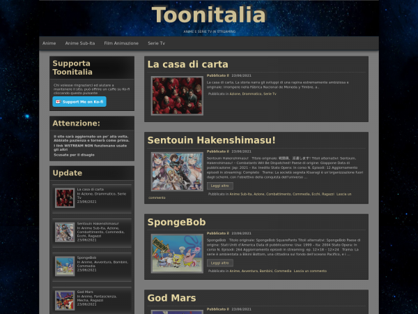 Screenshot toonitalia.co