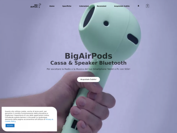 Screenshot bigairpods.it