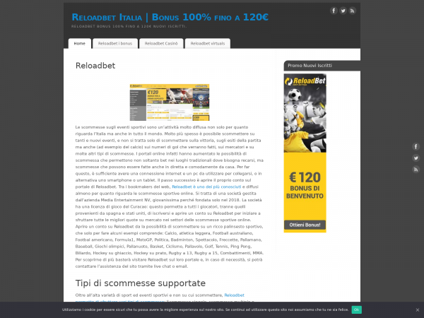 Screenshot reloadbetinfo.com