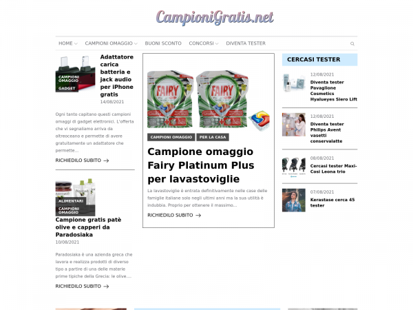 Screenshot campionigratis.net